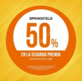 Segunda prenda a mitad de precio en Springfield México