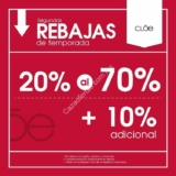 Segundas rebajas de temporada Cloe: Hasta 70% de descuento + 10% adicional