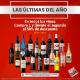 Segundo a mitad de precio en todos los vinos en City Club