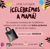 Promoción Sephora Día de las Madres de bolsa Gratis en compras de $3,000 o más