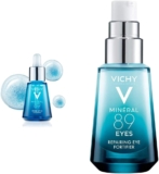 Combo sérum rellenador Vichy Mineral 89 prebiotic + Vichy Mineral 89 contorno de ojos bajan a un super precio
