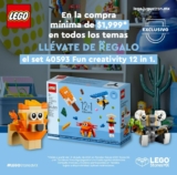 En LEGO Stores llévate un set de regalo 12 en 1 con compra mínima