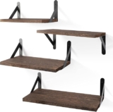 Set de 4 repisas de madera y metal bajan de precio