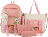Set de mochila y bolsas kawaii para mujer bajan de precio
