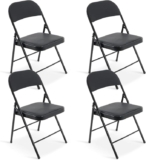Set de 4 sillas plegables con asiento acolchado bajan a su menor precio