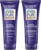Kit de shampoo + acondicionador morados Loréal Paris Ever Pure en su precio más económico