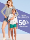 En Old Navy todos los shorts a mitad de precio hoy 18 de marzo