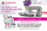 Promoción Liverpool Singer – toalla facial bordada de regalo con la demostradora