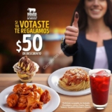 Promoción Sirloin Stockade Elecciones 2018: Cupón de $50 de descuento para tu siguiente visita si votaste