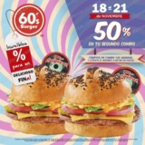 Promoción Sixties Burger Buen Fin 2016: 50% de descuento en el segundo combo