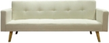 Sofá cama convertible con estructura de madera baja de precio + 15 meses sin intereses