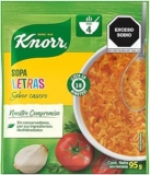 Sopa instantánea de Letras Knorr rinde 4 porciones baja a un gran precio