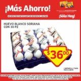 Soriana Oferta del día 28 de enero: cartón de huevos 30 piezas a $36