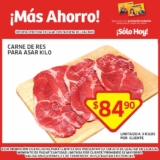 Oferta del día Soriana 13 de febrero: carne para asar de res a $84.90 el kilo