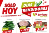 Folleto Soriana Días Rendidores 15 de noviembre 2020: Hasta 2×1 en productos