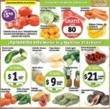 Ofertas Soriana en frutas y verduras 24 y 25 de enero: platano, naranja y sandía gratis con puntos