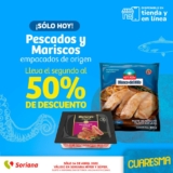Ofertas Soriana Jueves de Cuaresma 14 de abril: 2do a mitad de precio en pescados y mariscos empacados y más