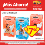 Oferta del día Soriana: 1 litro de leche Soriana a $7.90 solo hoy 22 de enero