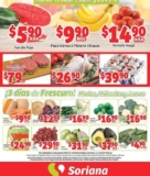 Ofertas de frutas y verduras en Soriana Mercado y Express del 27 al 29 de septiembre