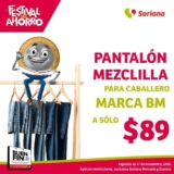 Pantalón de mezclilla marca BM a sólo $89 en tiendas Soriana Mercado y Express