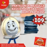 Jeans a $109 en Soriana Mercado