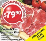 Soriana oferta del día 22 de enero: carne de res para asar a $79.90