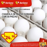 Soriana Oferta del día 7 de enero: 30 huevos por $24.90