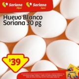 Soriana oferta del día 28 de mayo: paquete de 30 huevos a $39