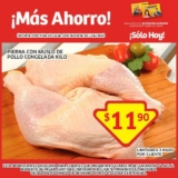 Pierna con muslo a $11.90 el kilo en Soriana solo hoy 18 de enero