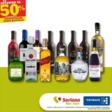 En Soriana segundo a mitad de precio en vinos y licores