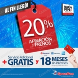 Ofertas Speedee El Buen Fin 2015: 20% de descuento en afinación y frenos + servicio adicional gratis