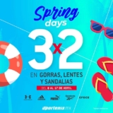Spring Days Dportenis: 3×2 en gorras, lentes y sandalias