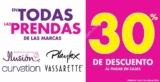 En Suburbia 30% de descuento en prendas de las marcas Playtex, Ilusión, Curvation y Vasarette