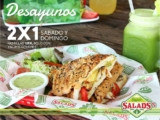 En Super Salads 2×1 en desayunos los sábados y domingos
