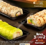 3×2 en rollos de sushi en Superama del 17 al 20 de agosto