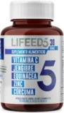 Suplemento alimenticio con Vitamina C, jengibre y más con 30 cápsulas baja de precio