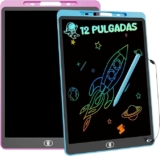 Juego de 2 tableros electrónicos de dibujo pizarrón mágico de 12 pulgadas baja de precio
