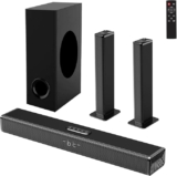 Barra de sonido 5.1 con subwoofer y bocinas traseras baja a un precio buenísimo