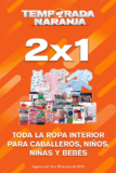 Promoción Temporada Naranja 2019: 2×1 en ropa interior para hombres, niños y bebés