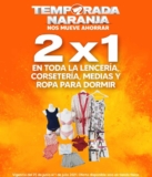 Temporada Naranja 2021: 2×1 en lencería, corsetería, medias y ropa para dormir