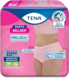 10 pack ropa interior desechable Tena Pants Mujer ProSkin baja a su menor precio