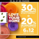 Venta Especial de Primavera The Home Store: Hasta 30% de descuento en toda la tienda ó 20% + msi