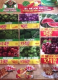 Ofertas Bodega Aurrera en frutas y verduras del 10 al 16 de julio, sandía y uva con descuento