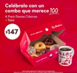 Promoción Tim Hortons Día del Maestro:  6 pack de Donas Clásicas + Taza edición especial a $147