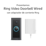 Timbre inteligente con cámara Ring con cable baja a su menor precio + 6 meses sin intereses