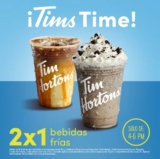 Promoción Tims Time Tim Hortons: 2×1 en bebidas frías de 4:00 a 6:00 PM