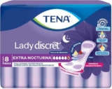 Toallas Tena Lady Discret Extra Nocturna con 8 piezas baja a su menor precio
