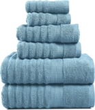 Juego de 6 toallas de baño de algodón bajan a un gran precio + 3 meses sin intereses
