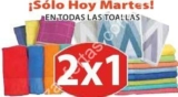 En Soriana 2×1 todas las toallas solo hoy 26 de mayo