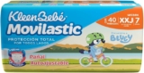 Pañales para bebé KleenBebé Movilastic Etapa 7 Doble Extra Jumbo con 40 piezas a un precio buenísimo
